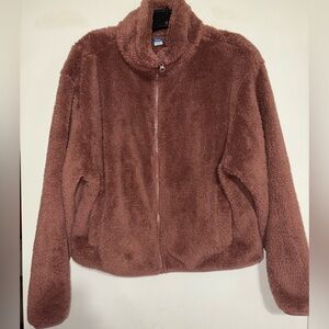 Chocolate Brown Teddy Sherpa/Fur Jacket Sz L from Old Navy